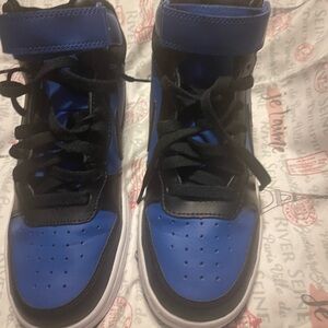 Nike High-Top Sneakers - Black and Blue
